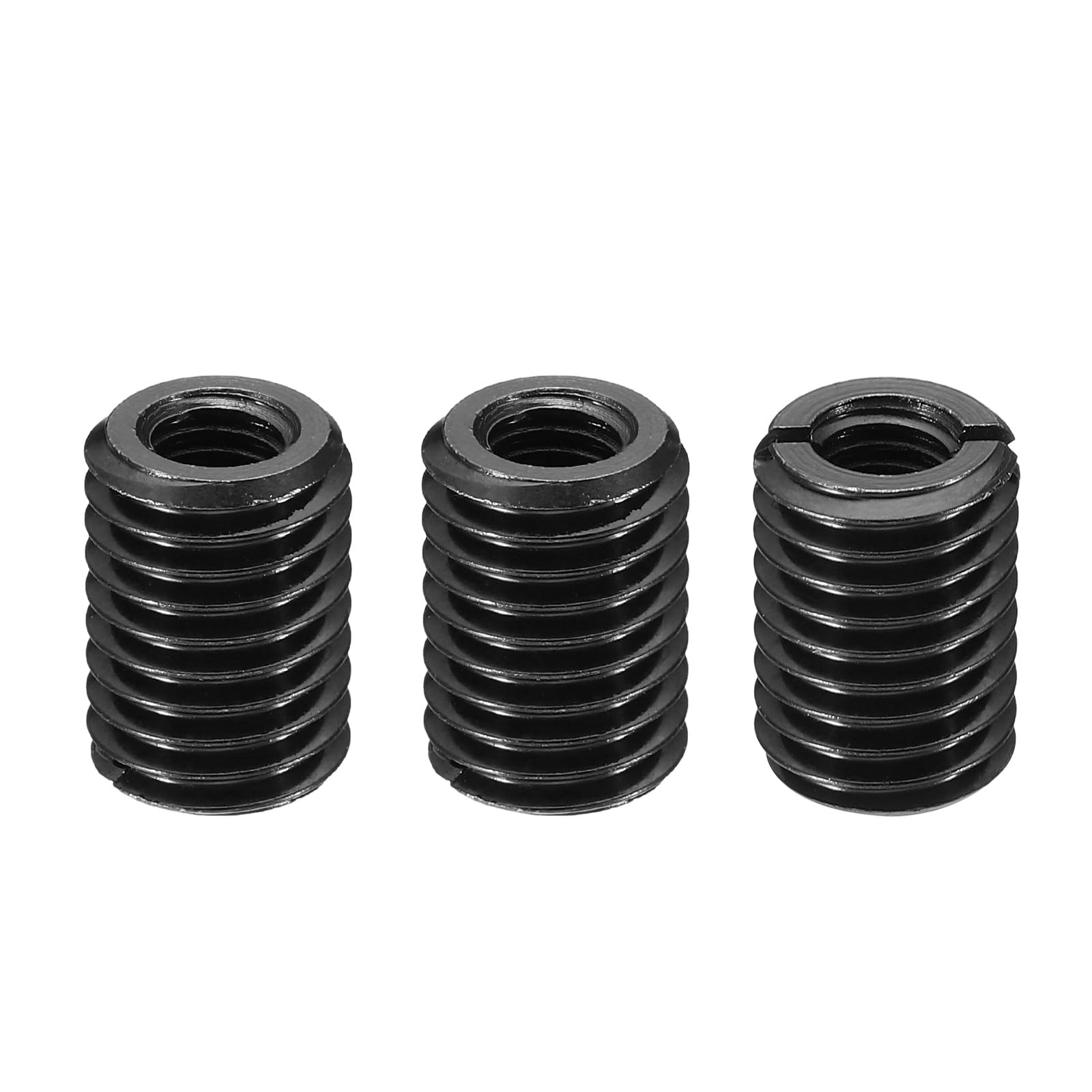 PATIKIL Grade 8.8 Carbon Steel Threaded Repair Insert Nut, 3pcs M8x1.25 Female to M14x2 Male High Strength Screw Sleeve Inserts Reducing Adapter Reducer 20mm