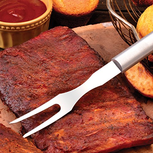 Rada Cutlery Carving Fork – Stainless Steel Tine and Aluminum Handle Made in USA, 9-1/2 Inches