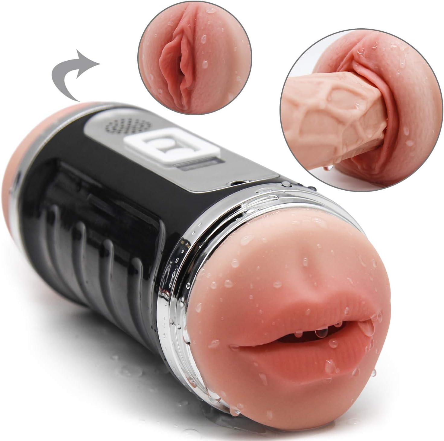 Realistic Skin Feel, True to The Teeth, Super Soft Silicone Relaxation Jet for Men Másterbrators Toy for Male Underwear T-Shirt
