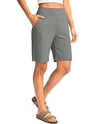 Women's Bermuda Long Shorts with Pockets High