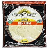 The Essential Baking Company Artisan Pizza Thin Crust, No Preservatives, USDA Certified Organic, Non-GMO, 12 Ounce (Pack of 10)