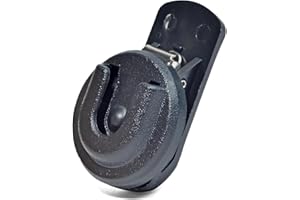HYSHIKRA Universal Ham CB Radio Microphone Hanger, Round Knob Mic Holder Mount with Back Clip for Motorola HLN9073B CDM1250 CDM750 GM300 M1225 GM3688 GTX800 Kenwood TK768G TK868G TM471A Two Way Radios