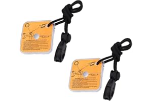 CAVLA 2 Pcs Emergency Signal Mirror, Acrylic Signal Mirror Rescue Survival Reflector Mirror Portable Practical Self-Help Tool