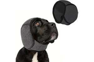 Dog Ears Cover Adjustable Calming Dog Ear Muffs Quiet Anxiety Relief Dogs Cats Hood Ear Noise Protection Head Wrap Warm Winte