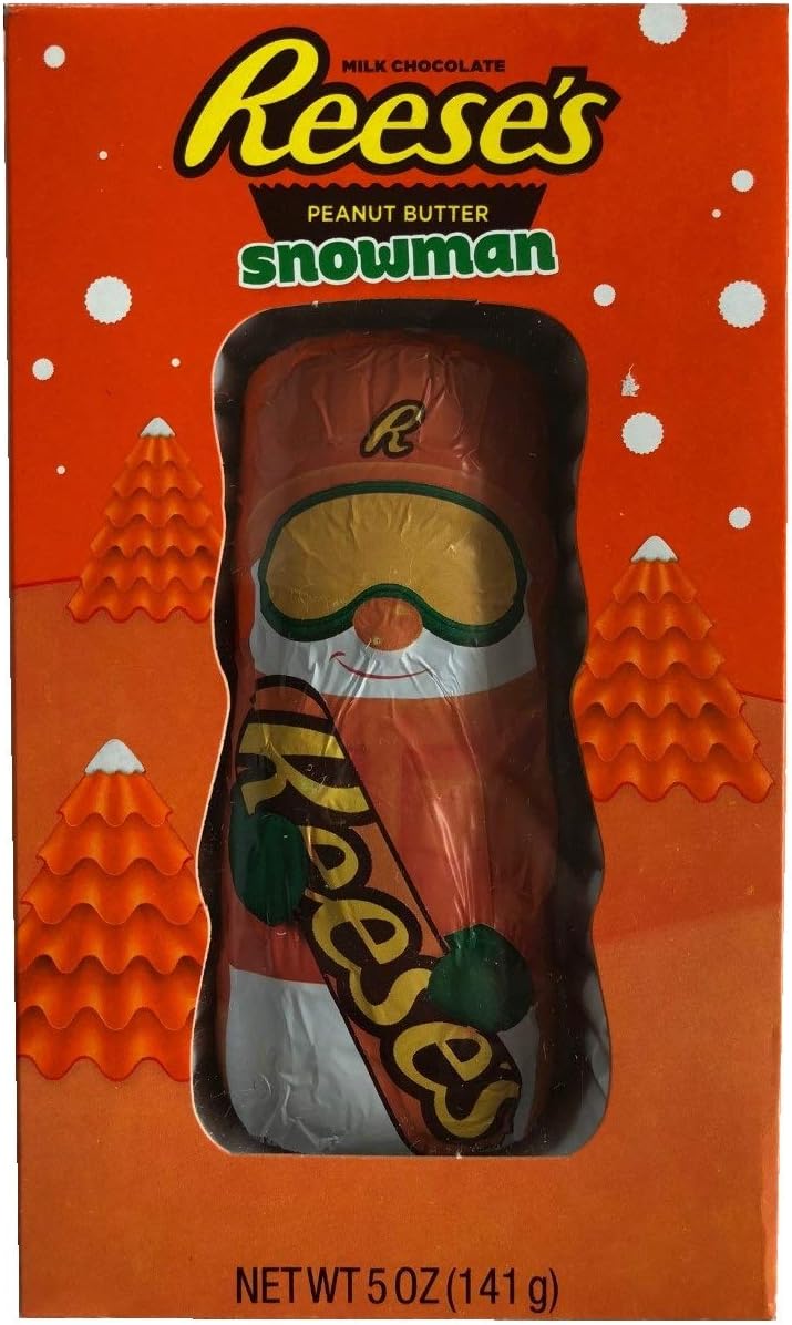 Reese's Peanut Butter Chocolate Snowman Large Choc Snow Man Boxed 141g