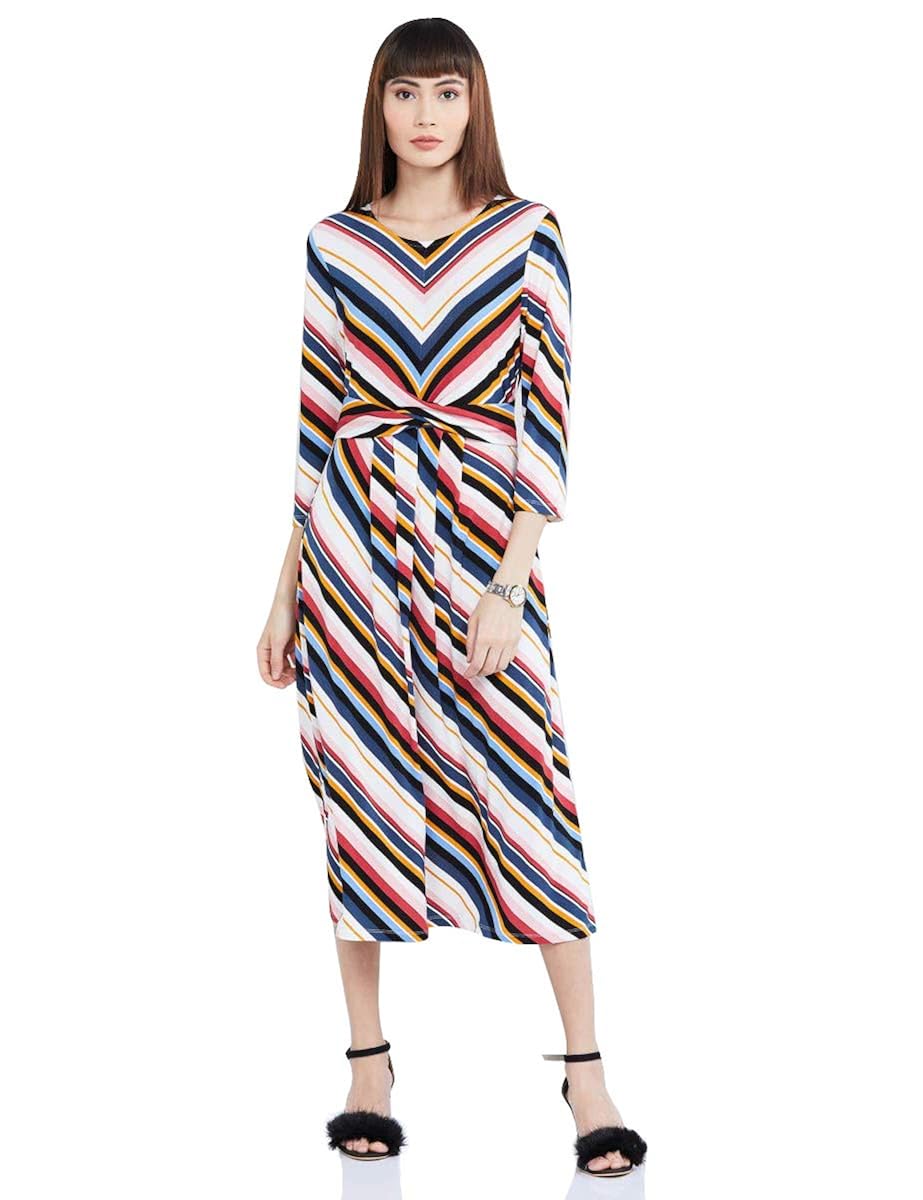 Buy Max Striped Midi Dress at Amazon.in
