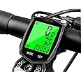 SEISSO Bike Computer Speedometer Wireless Waterproof Cycling Odometer, Smart Sensor, Auto Wake-up, Multi-Function Bicycle Speed Tracker with LCD Backlight Display…