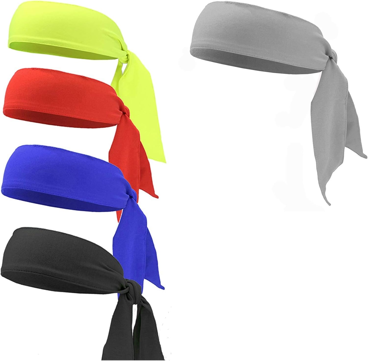 U/S 5PCS Men's and Women's Headband Tennis Headband Outdoor Sports Fitness Headband Sweat