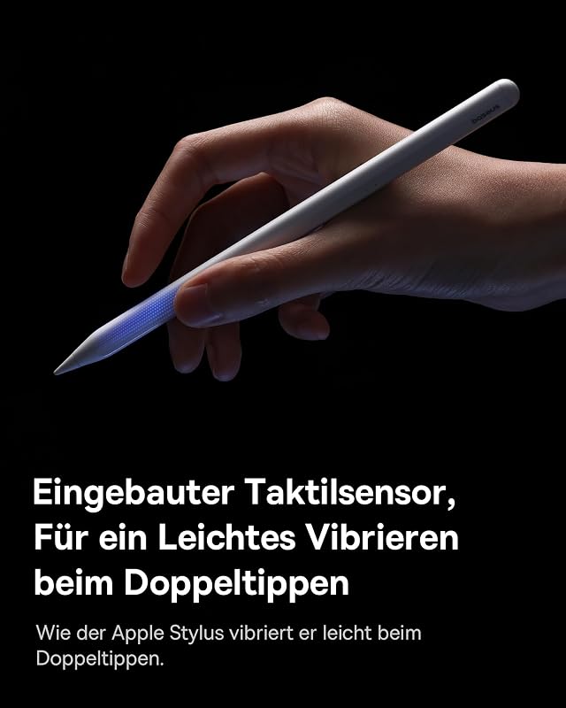 Stift für iPad 2018-2025, 17H Akkulaufzeit, Palm Rejection