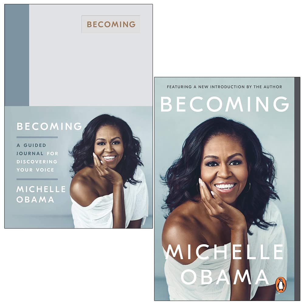 Michelle Obama Collection 2 Books Set (Becoming A Guided Journal [Hardcover] & Becoming)