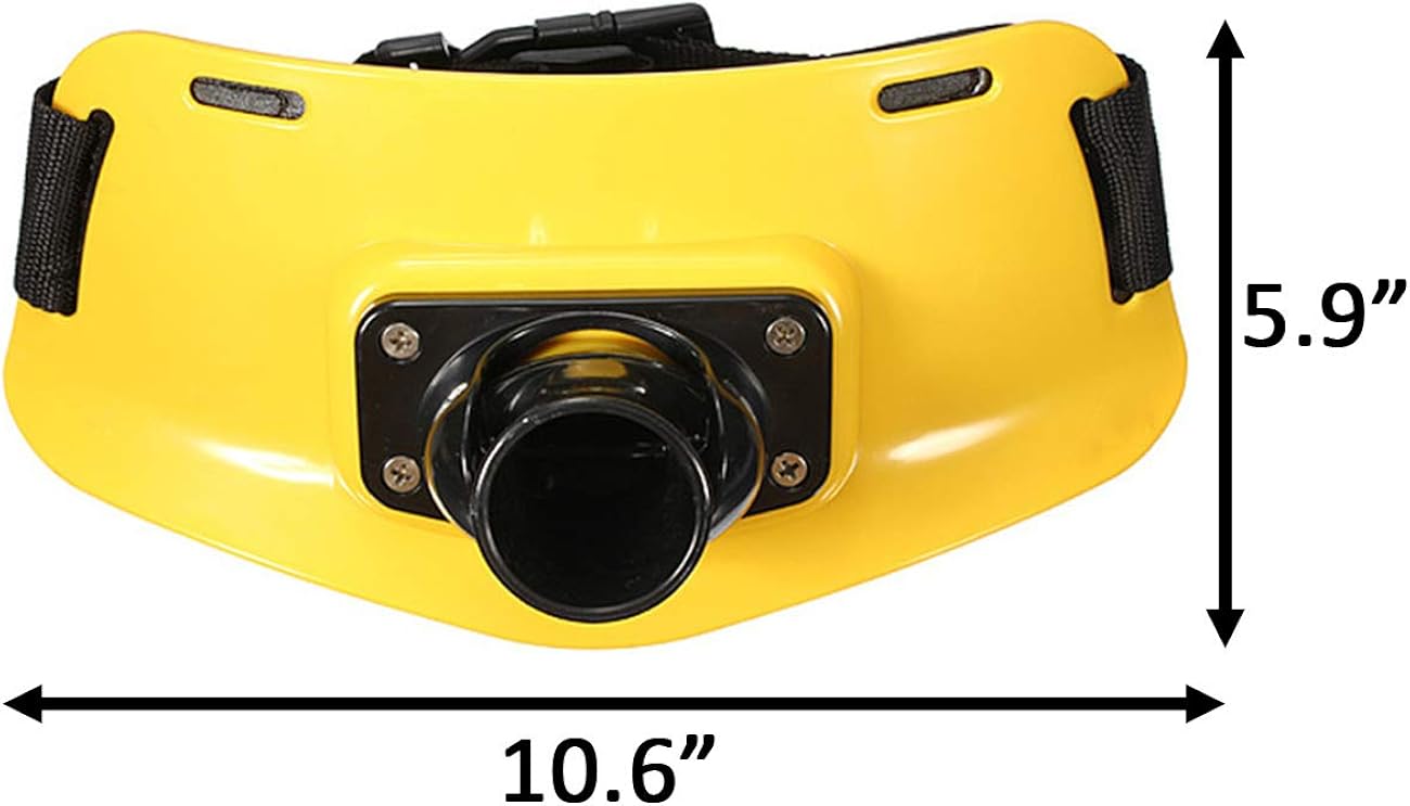 TIHOOD Fighting Rod Pole Holder Adjustable Waist Gimbal Belt Padded Fishing Waist Belt Professional Fishermen Gimbal Pad (Yellow): Clothing