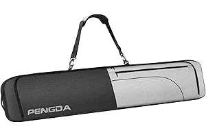 PENGDA Padded Snowboard Bag Ski Bag 600D Water-Resistant Polyester Fits Board,Bindings, Boots, Jacket, Pants, Helmet Unisex Bag for Air Travel