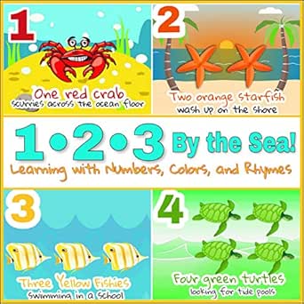 1 2 3 By The Sea Learning With Numbers Colors And Rhymes