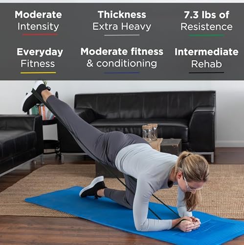 THERABAND Resistance Band Set, Professional Elastic Bands for