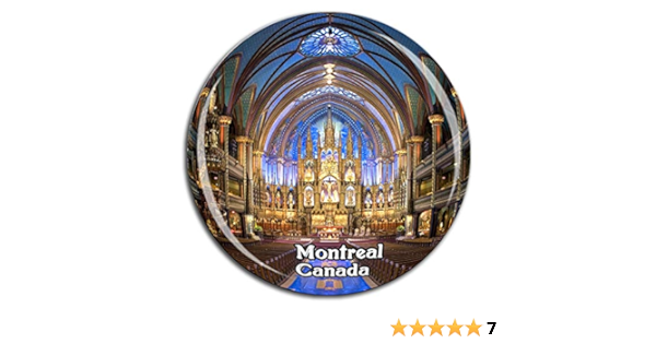 Weekino Notre-Dame Basilica Montreal Canadá Imán de Nevera ...