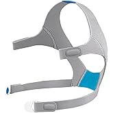 N20 Headgear Replacement Headgear for ResMed AirFit/AirTouch Nasal Mask Headgear Strap, Features Magnetic Headgear Clips - Airfit N20 and Airtouch N20 Headgear, Standard/Medium, Blue (1 Pack)