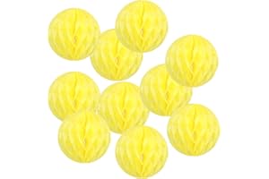 PATIKIL 8" Tissue Paper Pom Poms Flower Balls, 10 Pack Party Hanging Paper Flower Balls Decoration for Birthday Wedding Home 