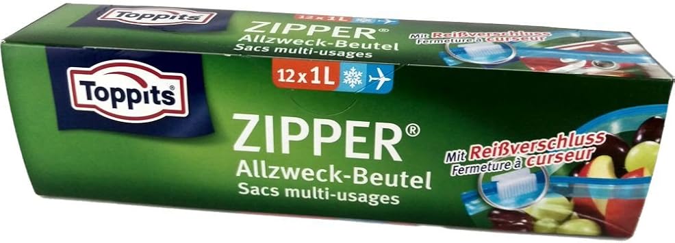 Toppits, ZIPPER Allzweck-Beutel 1 L (4008871209863)