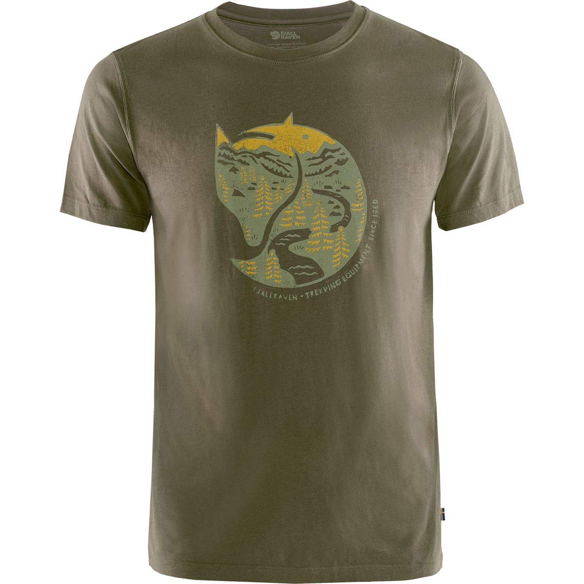Fjallraven 87220 Arctic Fox T-Shirt M T-Shirt Mens Dark Olive M