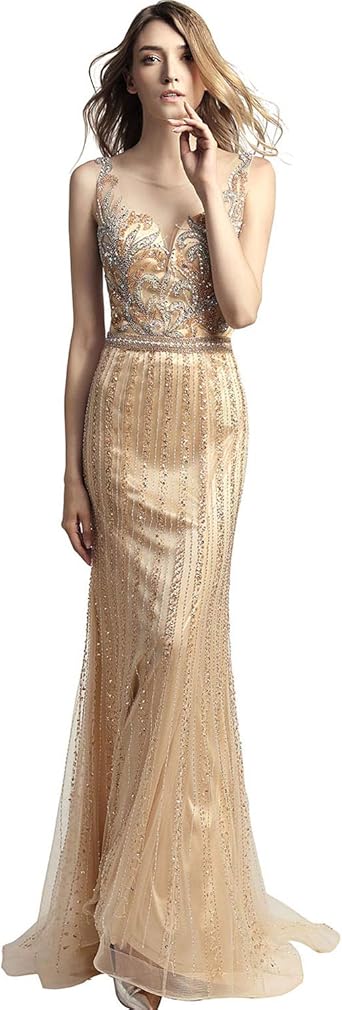 amazon champagne dresses