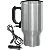 Brentwood CMB-16C Travel Mug 12 Volt Heated,16 oz,Stainless Steel