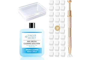 Aoboo Nail Sponges Set for Ombre Gel,Nail Art Tools Set-50Pcs Nail Sponges With Gold Grabbing Pen Nail Brush Cleaner Transparent Plastic Storage Box Used to Store Nail Art Tools