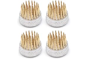 STEELFEVER Flower Frog Round Holder 4pcs Pin Frog for Flower Arrangement (0.9" Inch)