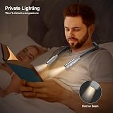 Gritin Neck Reading Light USB C Rechargeable 3 Color Temp Stepless Dimming view 6