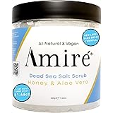 Dead Sea Minerals Foam Exfoliating Body Scrub with Honey and Aloe Vera, Moisturize, Hydrate, and Purify your Skin, Infused wi