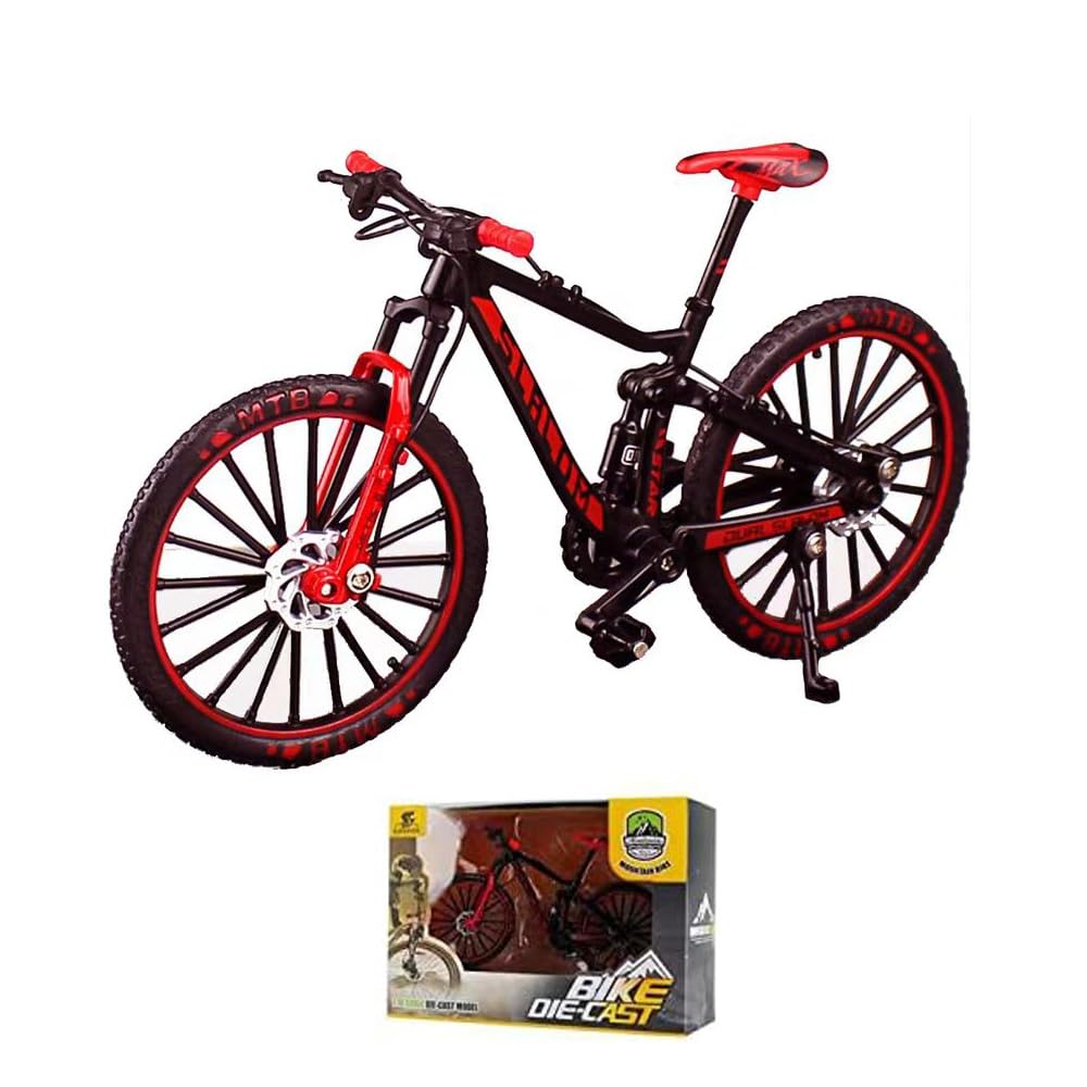 EIMZU Mini Mountain Bike Toy 1:10 Simulated Bike Model Bicycle Model Alloy Finger Mountain Bike Model Ornaments