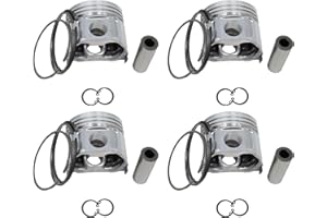 Piston Kits & Rings Set 76mm 16050-21113 1605021113 Compatible with Kubota D1005 V1305 Engine B2710HSD F3060 X-20 Tractor V13