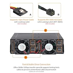 ICY DOCK 4 Bay 2.5 NVMe U.2/U.3 SSD PCIe 4.0 Rugged