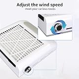 Layhou Nail Dust Collector Fan 2 Speed Powerful Table Vacuum Cleaner for Salon view 4
