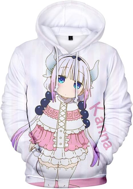 Amazon Co Jp 小林さんちのメイドラゴン パーカー セーター 長袖 キャラクター 3dプリント フード付き カジュアル 男女兼用 コスプレ衣装 人気 アニメ 大人 子供服 15サイズあり ホビー 通販