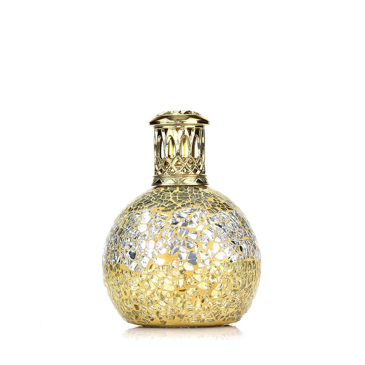 Ashleigh & Burwood Small Fragrance Lamp | Little Treasure | Hand-Crafted Gold & Silver Mosaic | 30-40 Minute Burn Time | Home Fragrance & Air Purifying Diffuser