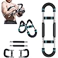 PowerTwist Arm Trainer, Adjustable 20-110lbs Chest Workout Equipment, Portable Arm and Chest Muscle Trainer, Forearm Strengthener, Upper Body Workout Equipment for Men and Women Fitness