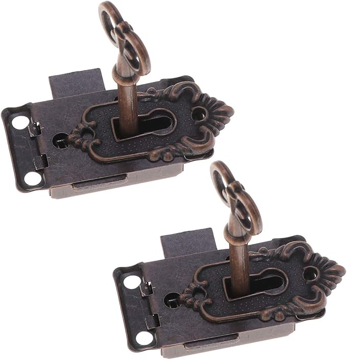 Namvo Antike Schranktürschlösser - Vintage Design Mit Schlüssel