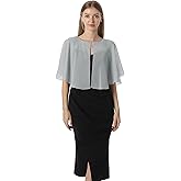 Hotshawl Chiffon Capelet Soft capes Shawls and Wraps for Evening Dress Wedding Cape 1920s shawl accessories for women