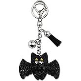 Bat Keychain Rhinestone Keychain Accessories For Women Bling Keychains Halloween Birthday Christmas Valentines Day Goth Bag Charm For Handbags