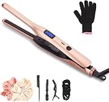 JAETON Mini Hair Straightener Pencil Flat Iron Rose Gold 100-240V 220C