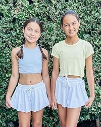 Stelle Girls Flowy Shorts with Pockets Athletic