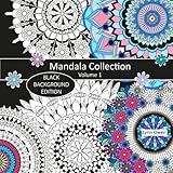 Mandala Collection Colouring Book Black Background Edition Volume 1 by Lynn Owen