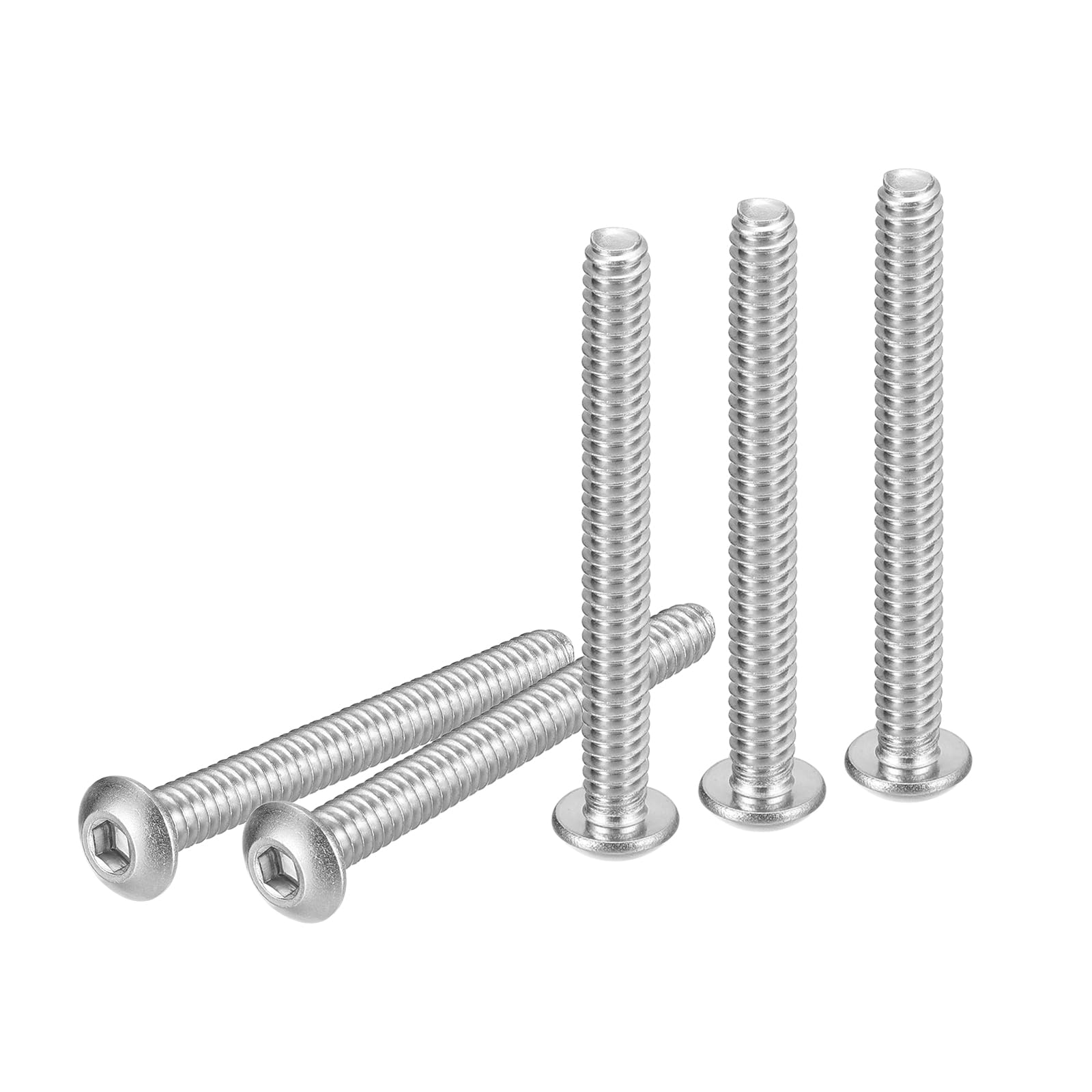 DTGN #2-56x3/4" Button Head Socket Cap Screws - 100Pack - Good for Machine - 304 Stainless Steel 18/8 - Hex Drive Full Thread UNC Fasteners