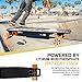 Swagtron SwagBoard Voyager Electric Longboard – Motorized skateboard w/Remote & Dual 350W Motorized Wheels; Holds 330Lbs
