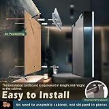 KWW LED Lighted Bathroom Medicine Cabinet Mirror Defogger Dimmer 3 Color Lights view 7