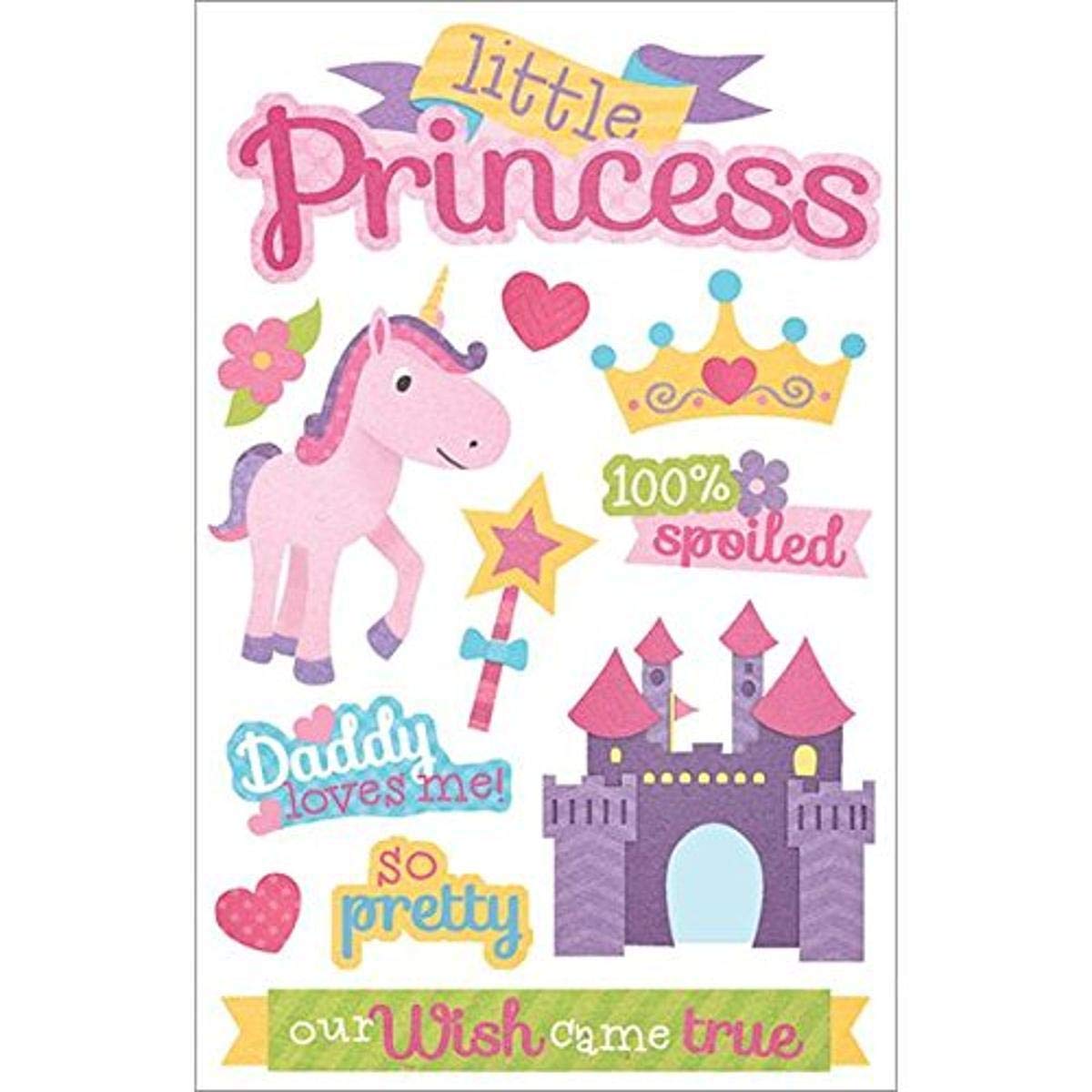 Paper House Productions Little Princess 3D Stickers