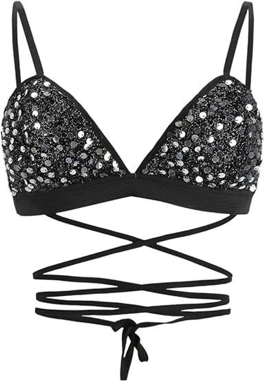 reggiseno con paillettes