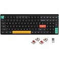nuphy Air96 V2 Wireless Mechanical Keyboard,100 Keys Gaming Keyboard,Supports Bluetooth 5.1,2.4G and Wired Connection,for PC/Laptop/Windows/Mac -Black Gateron Red Switch