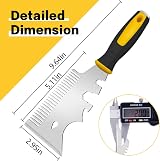DEKEones 13-in-1 Paint Brush Comb Stainless Steel Wallpaper Scraper Tool view 2