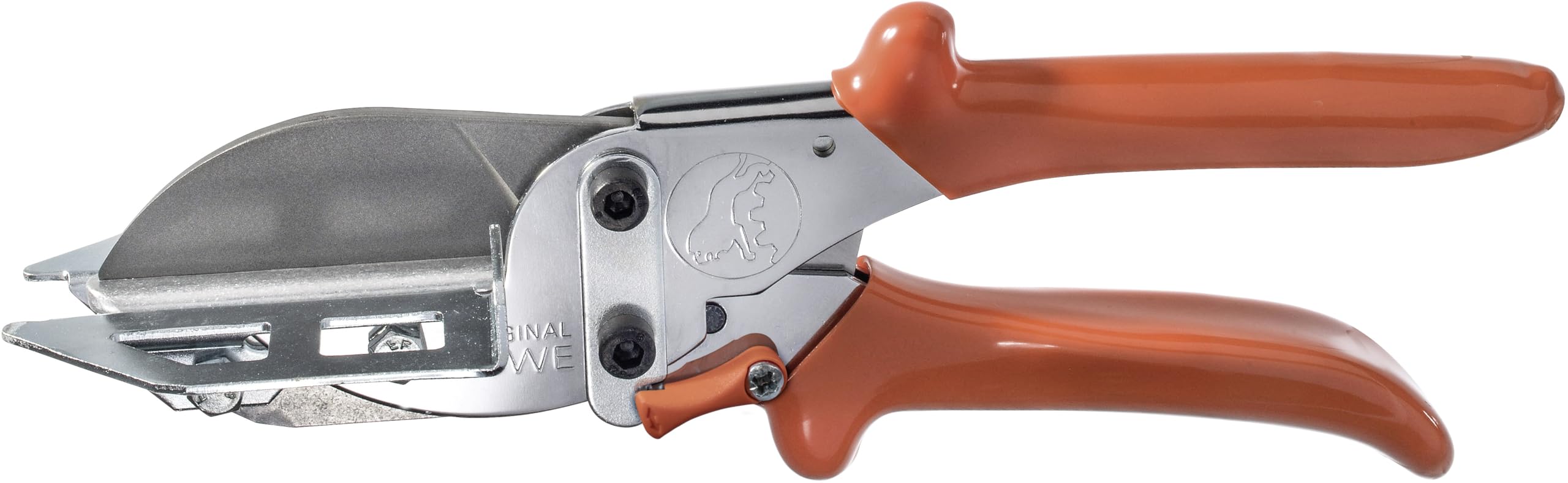 Original LÖWE Groin Shears 3.106/HÜ with Lever Gear Ratio and 90 Degree Stops for Right Angle Cuts - Suitable for Materials Such as Wood, Plastic, Rubber, PVC, Leather